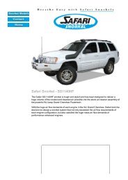Safari Snorkel System fo... Jeep WJ Grand Cherokee - Offroad obchod