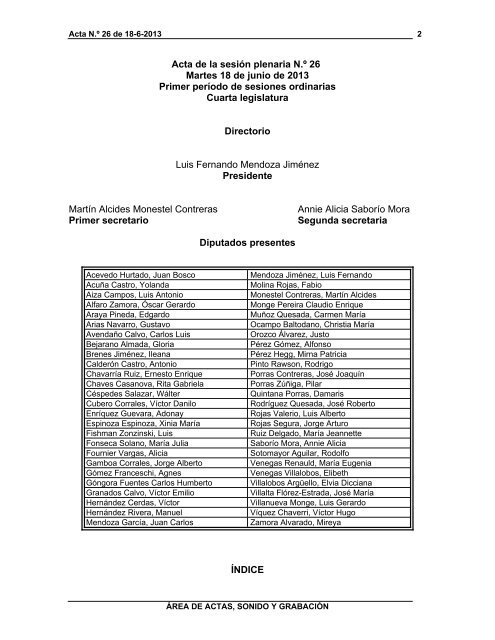 2013-2014-plenario-sesiÃƒÂ³n-26 - Asamblea Legislativa