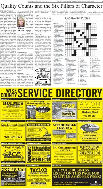 01-30-2013-Midweek - Wise County Messenger