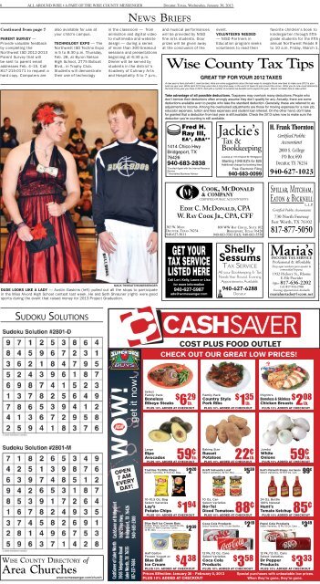 01-30-2013-Midweek - Wise County Messenger