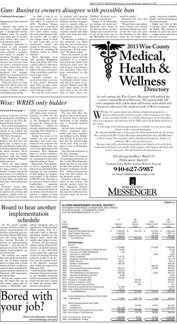 01-30-2013-Midweek - Wise County Messenger