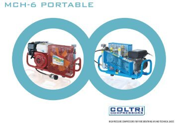 Coltri MCH 6 Portable Breathing Air Compressors Brochure