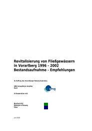 Revitalisierung von FlieÃgewÃ¤ssern in Vorarlberg 1996 - 2002 ...