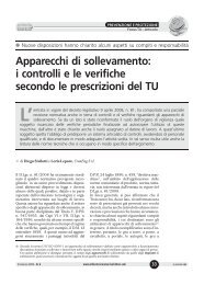 Apparecchi di sollevamento: i controlli e le verifiche ... - CranEng