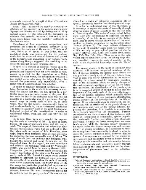 CalCOFI Reports, Vol. 11, 1967 - California Cooperative Oceanic ...