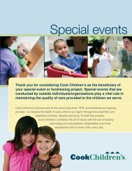 Special events - Cook Children's