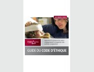 Guide du Code d'éthique - Imagine Canada