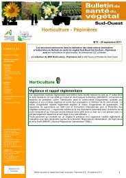 Horticulture - PÃ©piniÃ¨res - Les chambres d'agriculture en Limousin