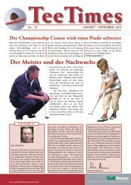 Der Meister und der Nachwuchs - Golf & Country Club Brunstorf