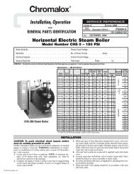 CHS Installation Manual - Chromalox Precision Heat and Control