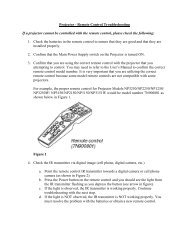 Monitor - Remote Control Troubleshooting - NEC Display Solutions