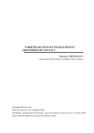 VARIÃTÃS DE CONTACT FEUILLETÃES ET GROUPOÃDES DE ...