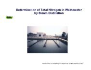 Determination of Total Nitrogen in Wastewater by Steam Distillation