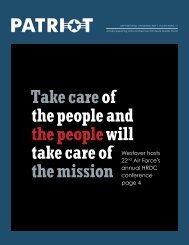 Take careof the people and the peoplewill take care of the mission