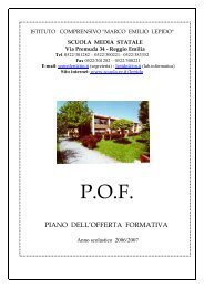 P.O.F. - Comune di Reggio Emilia