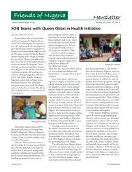 FON news Spring '13.pdf - Friends of Nigeria