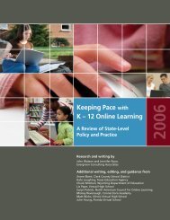 Keeping Pace with K â 12 Online Learning