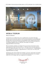 Mobila tidsrum - VÃ¤sterbottens museum