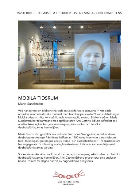 Mobila tidsrum - VÃ¤sterbottens museum