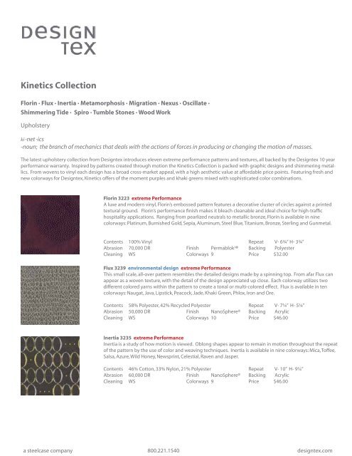 Kinetics Collection - Designtex Surface Imaging