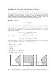 Ejemplos de aplicación del teorema de Chetaev
