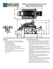 Model 1822S Spec Sheet - KPI-JCI