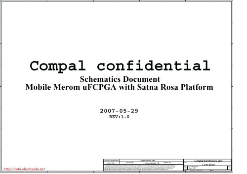 Compal confidential - Data Sheet Gadget