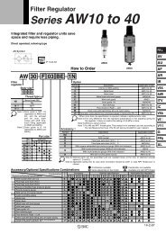 Filter Regulator Series AW10 to 40