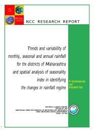 Trends and variability of monthly, seasonal and ... - (IMD), Pune