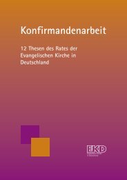 12 Thesen des Rates der EKD zur Konfirmandenarbeit