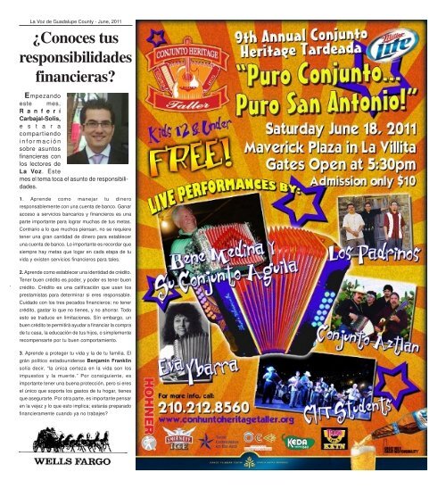 La Voz de Seguin June, 2011 internet.pmd - La Voz Newspapers