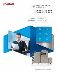 imageRUNNER ADVANCE 6255 Brochure - Canon