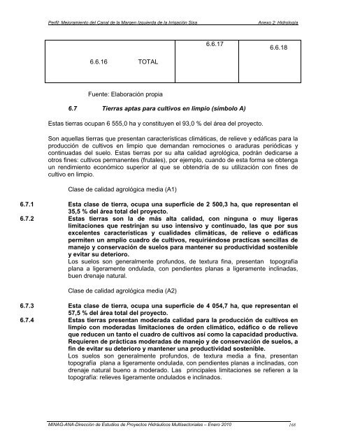 Mejoramiento del canal de la margen izquierda de la irrigaciÃ³n Sisa