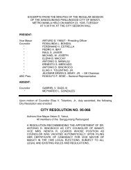 CITY RESOLUTION NO. 95-066 - Makati