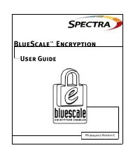 Spectra BlueScale Encryption User Guide