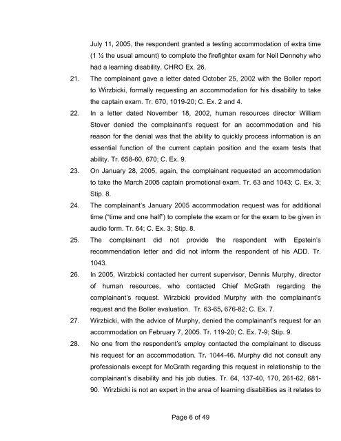 CHRO ex. rel. Lenotti v. City of Stamford - Connecticut Employment ...