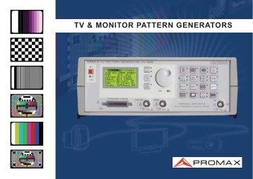 TV & MONITOR PATTERN GENERATORS - Protel