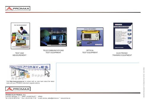 TV & MONITOR PATTERN GENERATORS - Protel