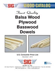 Balsa Wood Plywood Basswood Dowels - RC Universe