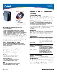 Modbus Plus to DF1 Master/Slave Gateway