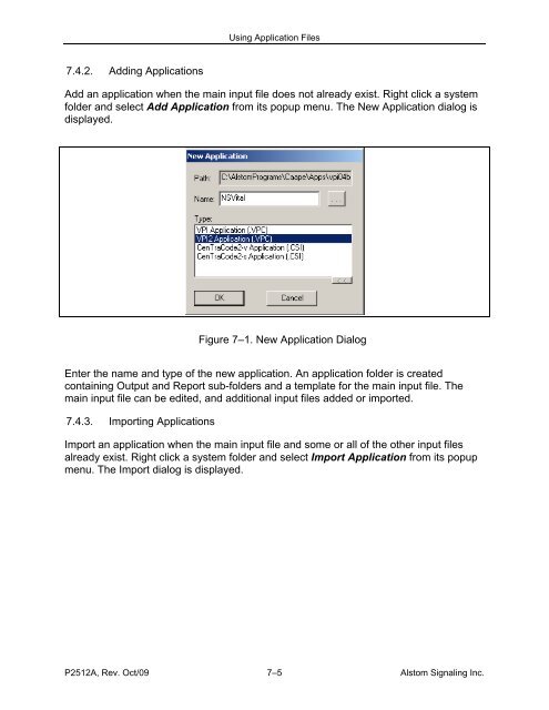 CAAPE User's Manual - ALSTOM Signaling Inc.