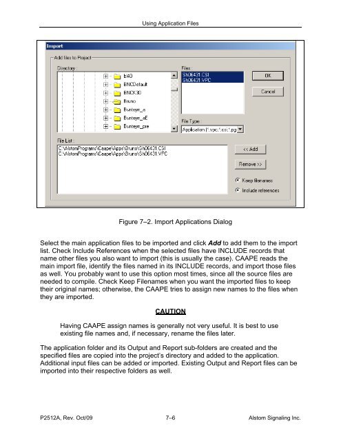 CAAPE User's Manual - ALSTOM Signaling Inc.