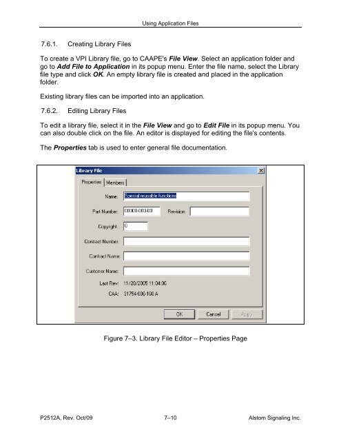 CAAPE User's Manual - ALSTOM Signaling Inc.