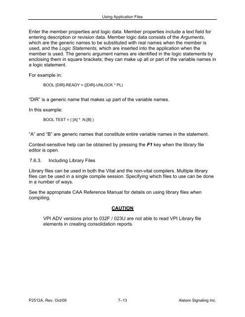 CAAPE User's Manual - ALSTOM Signaling Inc.