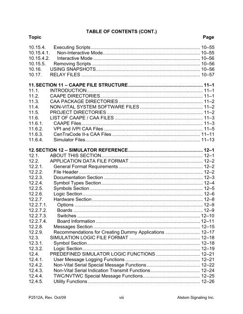 CAAPE User's Manual - ALSTOM Signaling Inc.