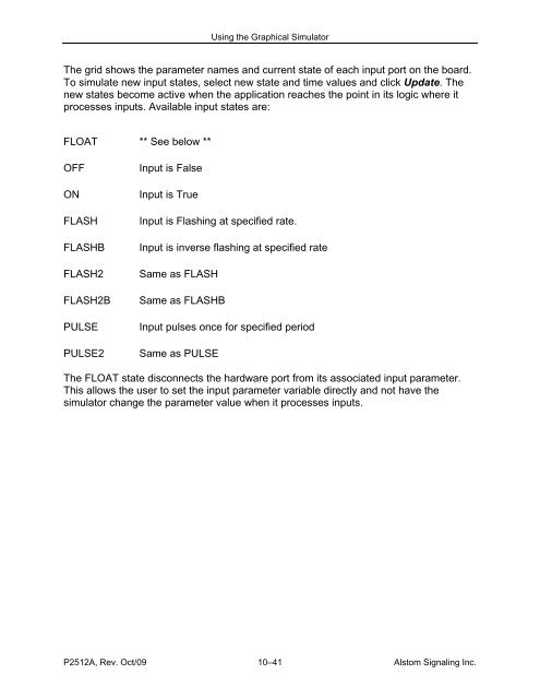 CAAPE User's Manual - ALSTOM Signaling Inc.