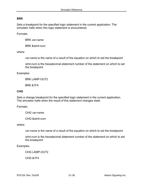 CAAPE User's Manual - ALSTOM Signaling Inc.