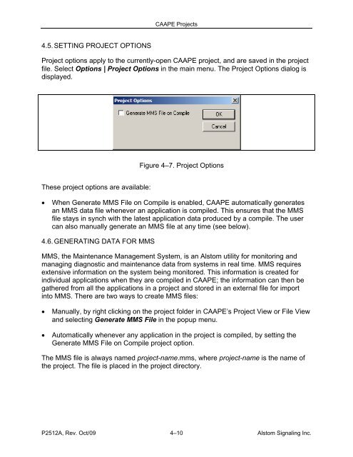 CAAPE User's Manual - ALSTOM Signaling Inc.