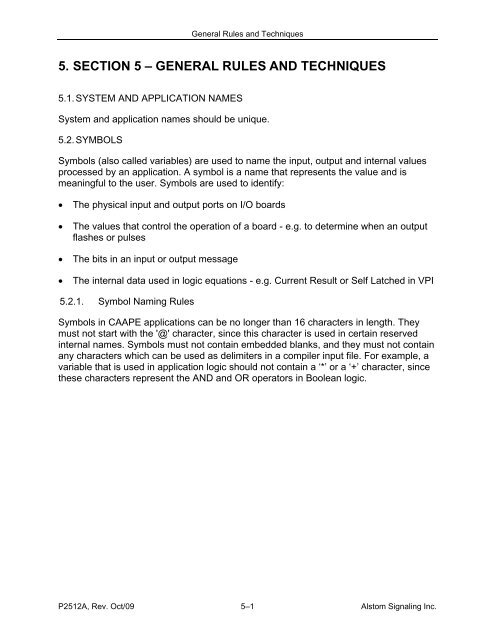 CAAPE User's Manual - ALSTOM Signaling Inc.