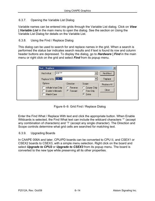 CAAPE User's Manual - ALSTOM Signaling Inc.